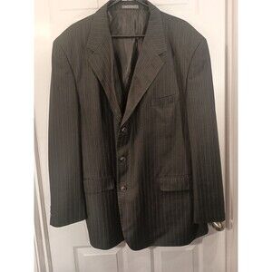 Classic Black Pinstripe Blazer